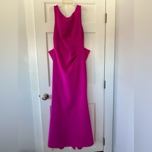Eliza J Vibrant Pink Backless Dress